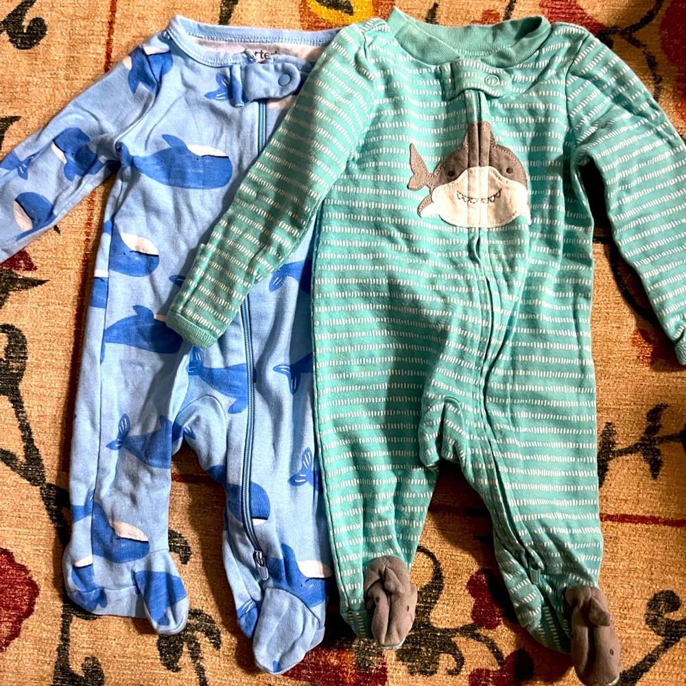 Newborn shark carters onesise